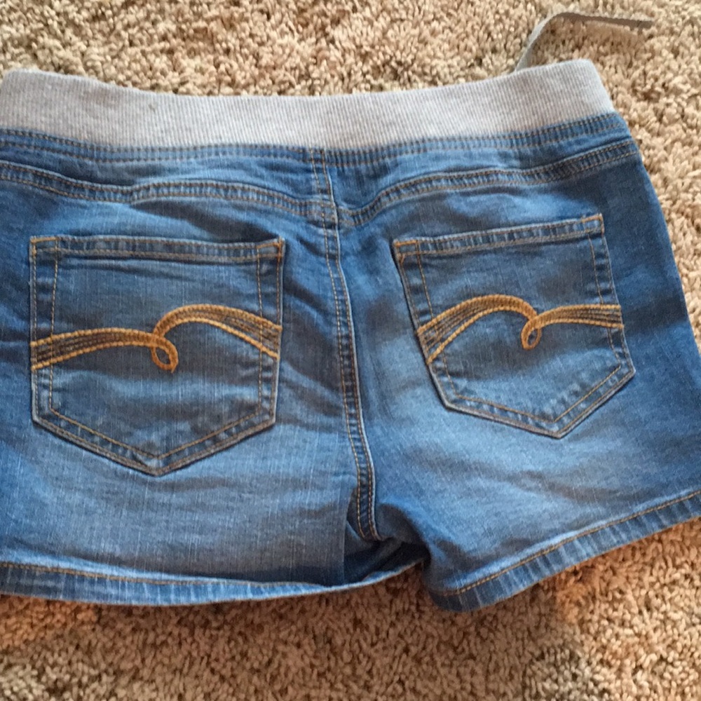 Girls justice jean shorts